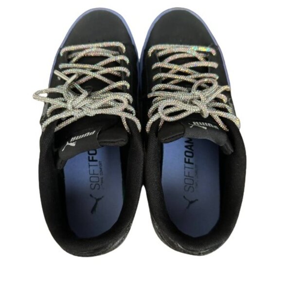 PUMA SNEAKERS with Custom Rhinestone Laces - Size 6.5 - Picture 7 of 8